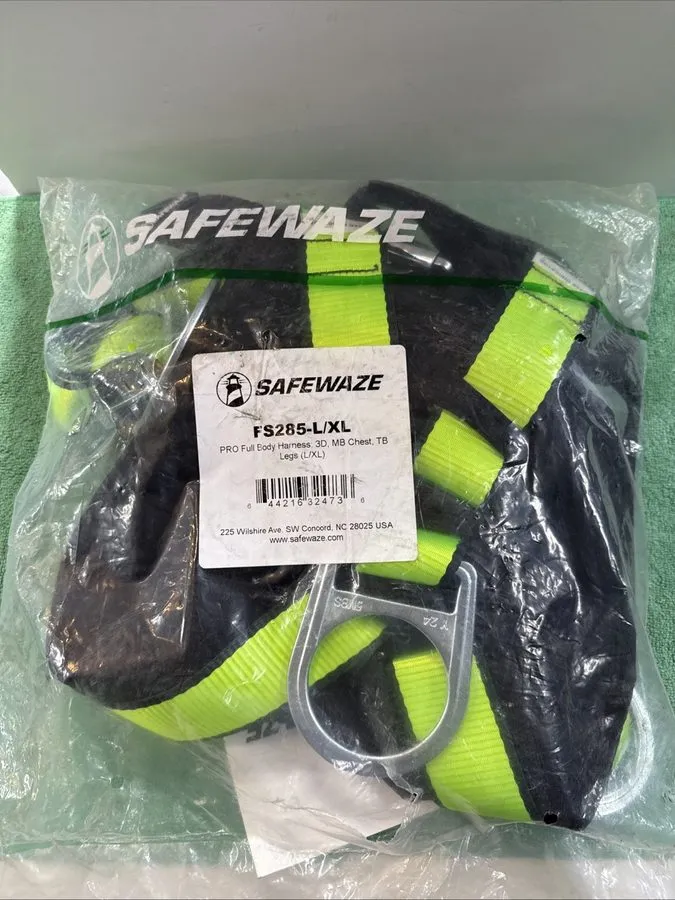 Жгут проводов SafeWaze FS285-L/XL Pro Full Body Safety Harness L/XL 3 D-Ring Ves — фото лота 1