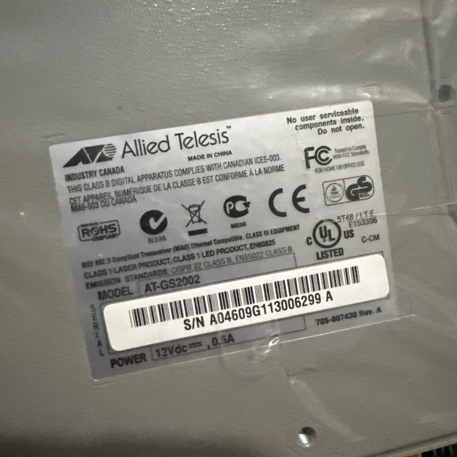 Коммутатор Allied Telesis AT-GS2002/SP Gigabit Bridging Converter