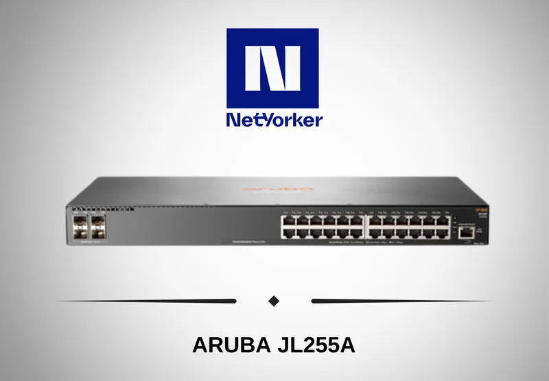 Коммутатор JL255A HPE Aruba 2930F 24-Port 1/10GbE PoE+ 4SFP+ Ethernet Switch