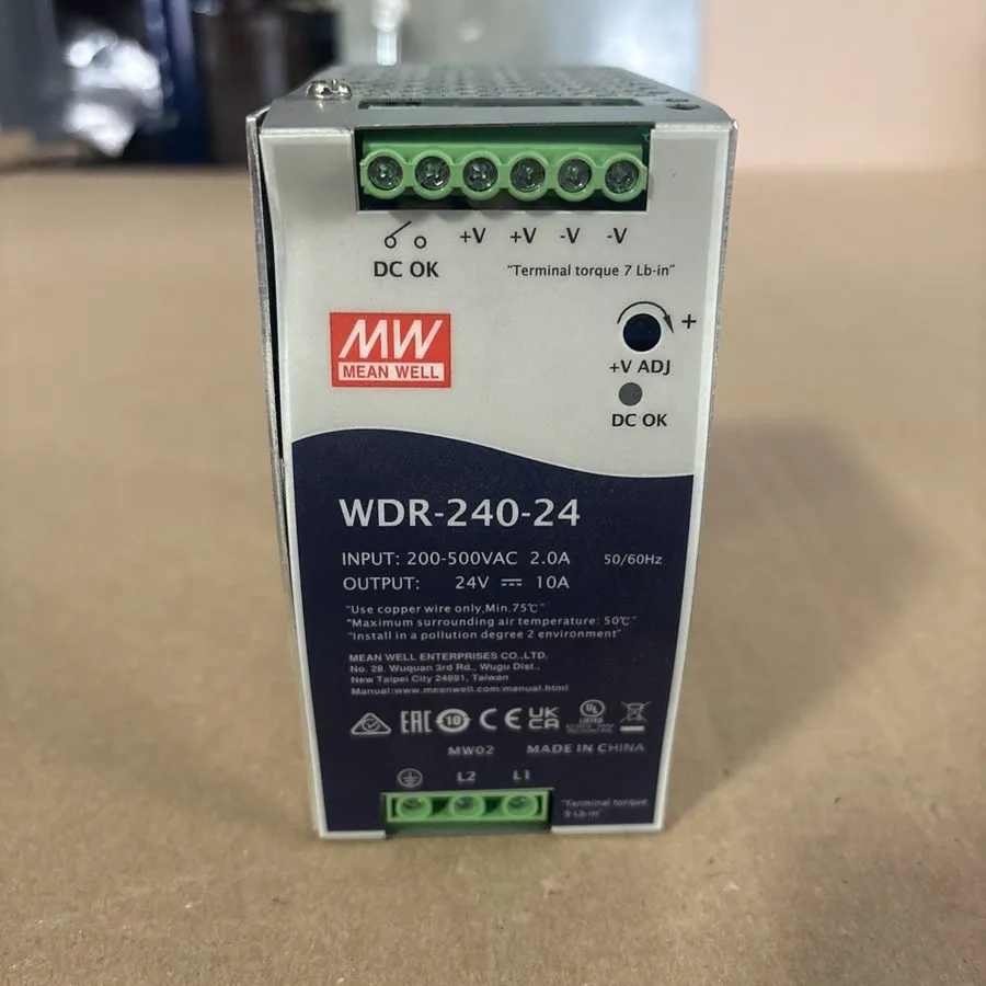 Блок питания MEAN WELL WDR-240-24 240W 24V 10A DIN Rail Industrial Power Supply