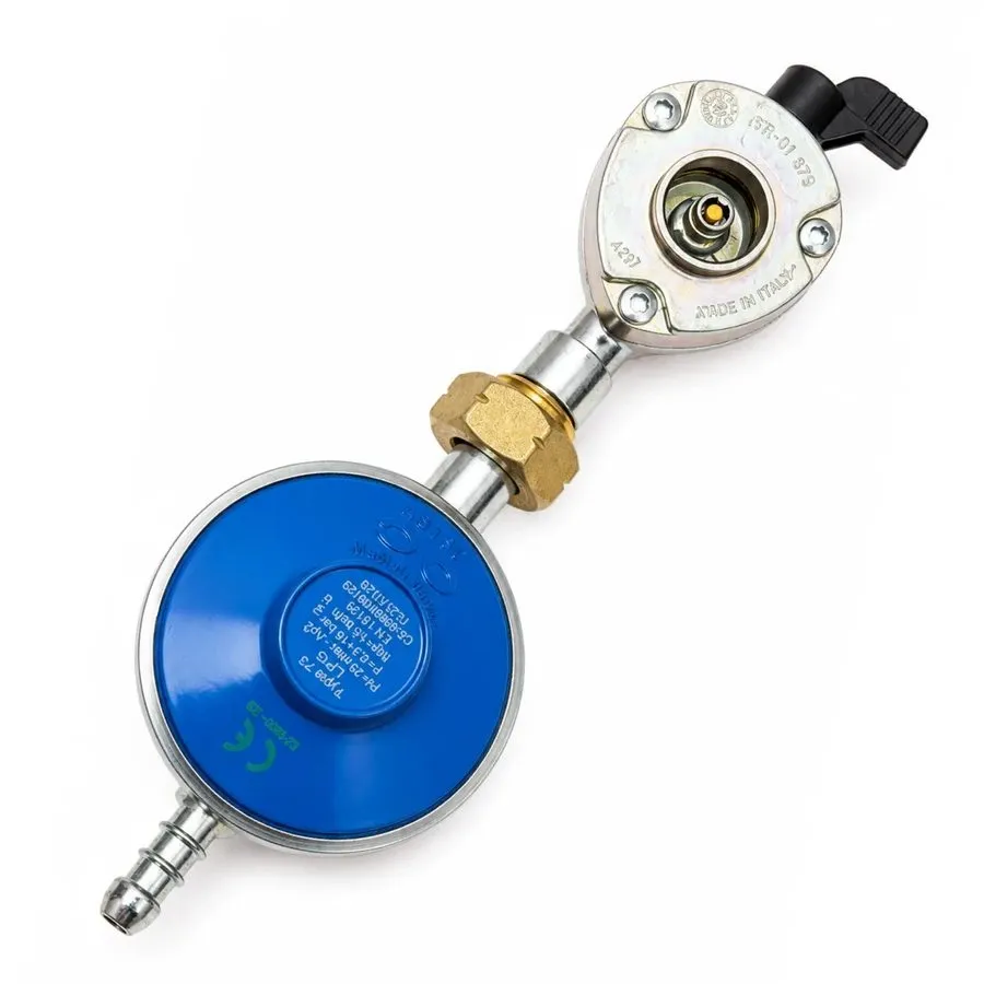 Трубопроводная арматура 27mm Clip On Gas Cylinder Adapter Set with 29Mbar Butane — фото лота 1