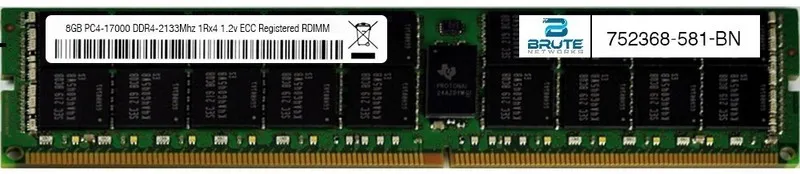 Модуль памяти 752368-581 HP Compatible 8GB PC4-17000 DDR4-2133Mhz 1Rx4 1.2v ECC 