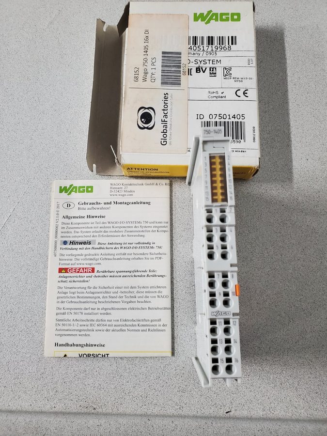 ПЛК WAGO 750-1405 PLC Module