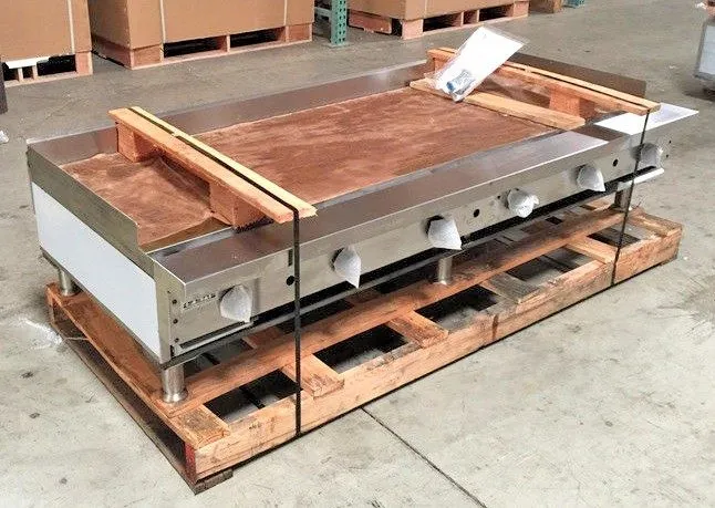 Гриль 72" Griddle Gas Flat Top Grill 6' NSF Stratus SMG-72 Commercial Plancha 1"