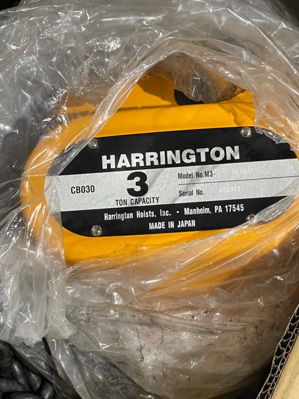 Таль Harrington CB Series 3 Ton Hand Chain Hoist with 30ft Lift M3CB030-SC-30 — фото лота 2