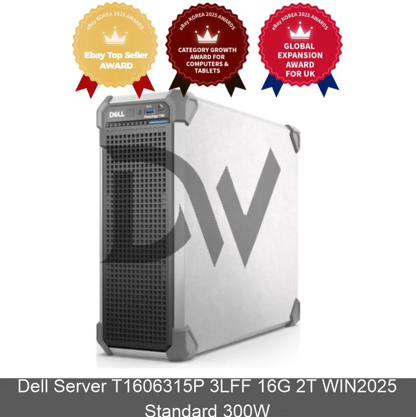 Сервер Dell Server T1606315P 3LFF 32G 4T WIN2025 Standard 300W Server Computer