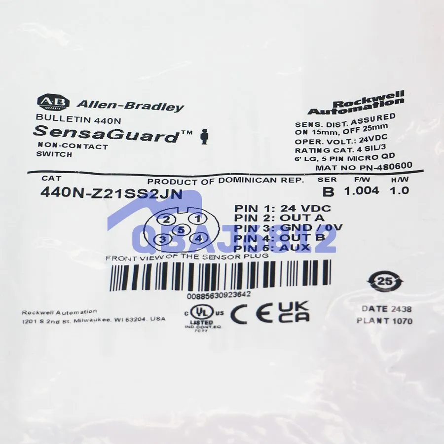 Реле безопасности Allen Bradley 440N-Z21SS2JN Guardmaster 440N Non Contact Switc