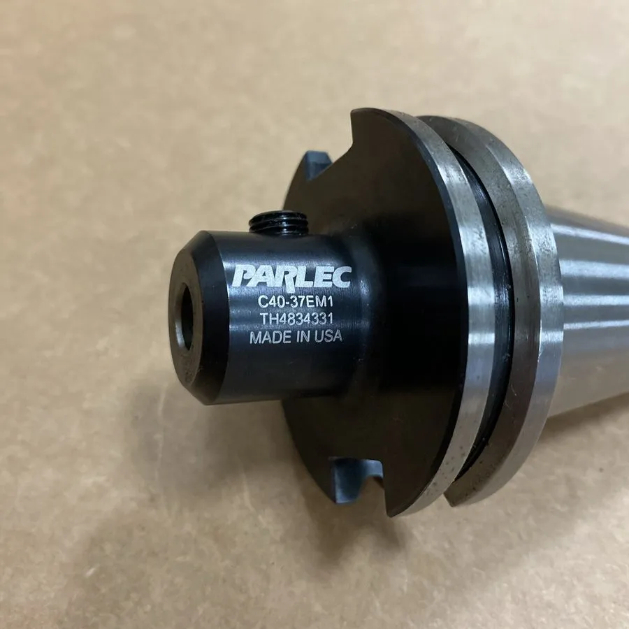 Режущий инструмент Parlec C40-37EM1 CAT40 CNC End Mill TOOL Holder 21541 — фото лота 1