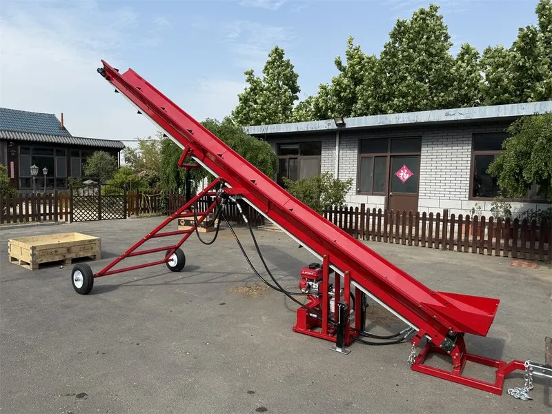 Конвейер Wheeled Hydraulic Firewood Conveyor 9.25" W Belt 12.6ft Lift Height 7HP — фото лота 2