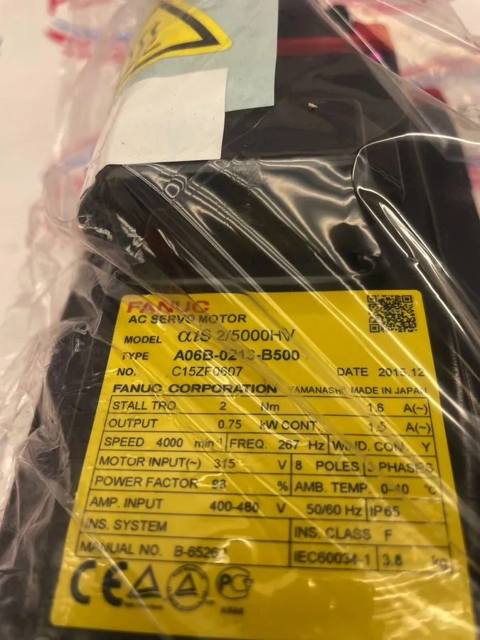 Серводвигатель FANUC AC Servo Motor A06B-0213-B500, AIS2/5