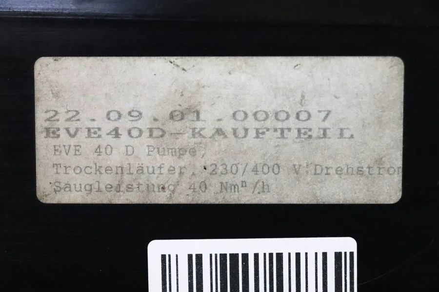 Насос Schmalz (Bosch) Vacuum Pump SV 1040 B 000 1NZZ + ATB AF90L/4C-11 EVE40D MO — фото лота 2