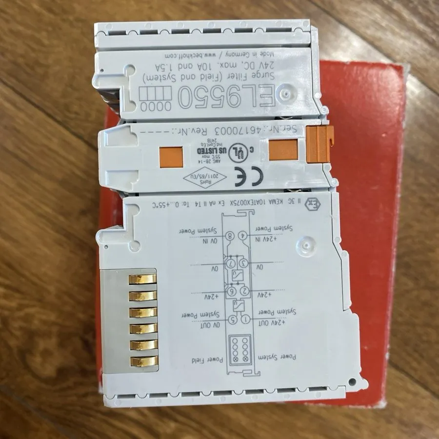IIoT-устройство Beckhoff EtherCAT Rap 9550-0000 Surge Filter — фото лота 3