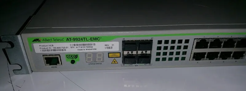 Коммутатор AT-9924TL-EMC2 Allied Telesis 24-Port Quad SFP Gigabit Network Switch