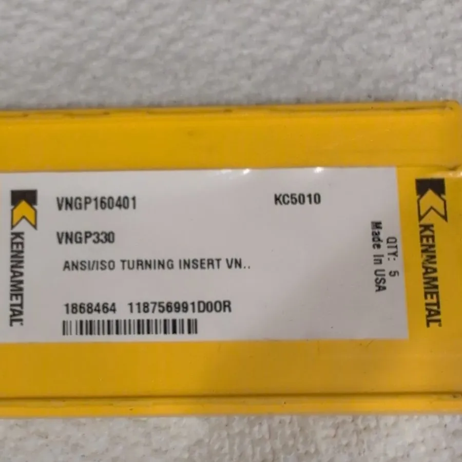 Режущий инструмент Kennametal Carbide Turning Insert KC5010 VNGP160401 — фото лота 2