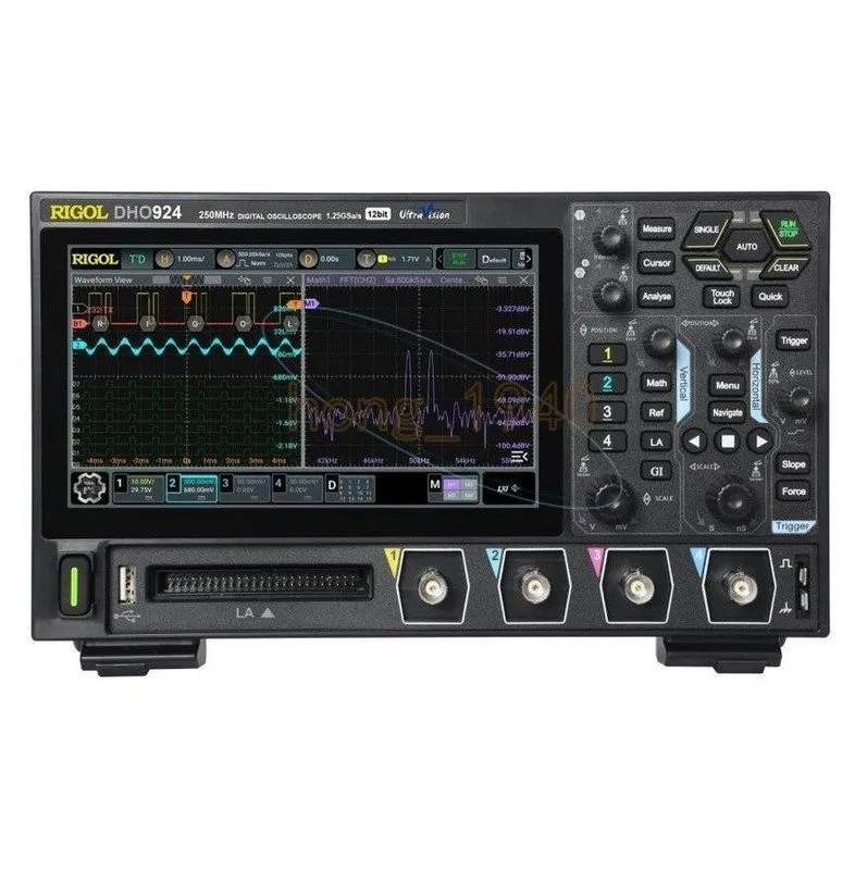 Осциллограф RIGOL DHO924 Oscilloscope Digital 4-Ch 250 MHz, 1.25 GSa/s, 12 Bit A