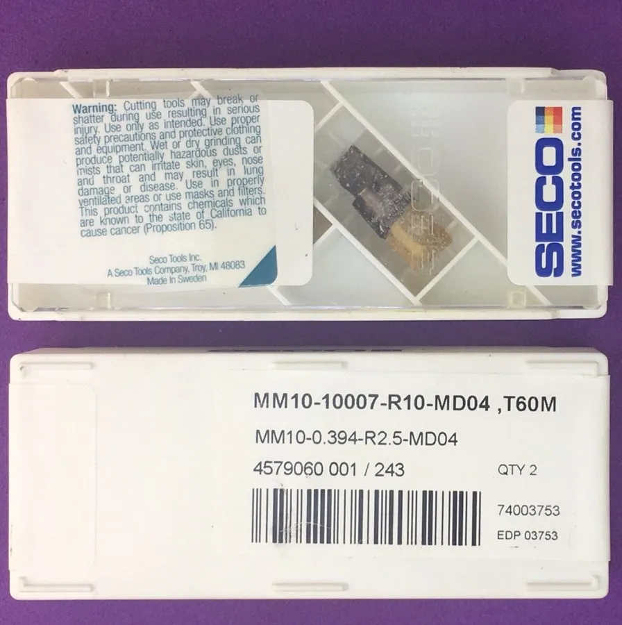 Режущий инструмент SECO MiniMaster MM10-10007-R10-MD04 Carbide EndMill Inserts T