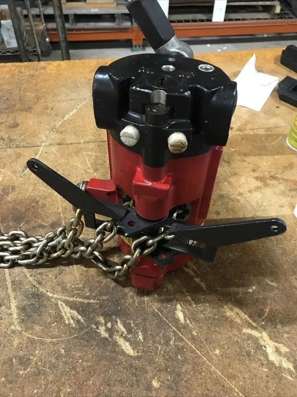 Таль ARO Ingersoll Rand 7718E-1C10-C6S-G 1/4 Ton Air Pneumatic Chain Hoist — фото лота 2