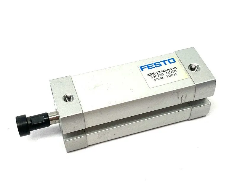 Пневмоцилиндр Festo ADN-12-40-A-P-A Pneumatic Compact Cylinder 12mm Bore 40mm St — фото лота 1