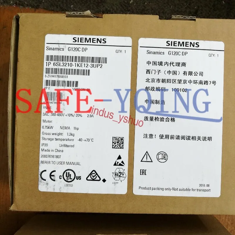 Частотный преобразователь SIEMENS SINAMICS 6SL3210-1KE12-3UP2