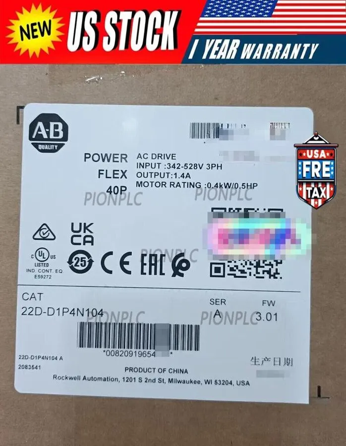 Частотный преобразователь Allen-Bradley AB 22D-D1P4N104 PowerFlex 40 0.4kW 0.5Hp