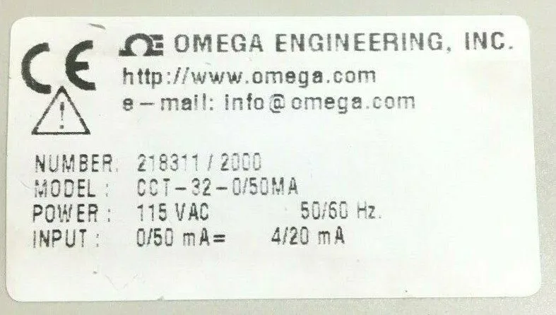 Преобразователь сигнала Omega Engineering CCT-32-0/50MA Signal Conditioner 0-50m