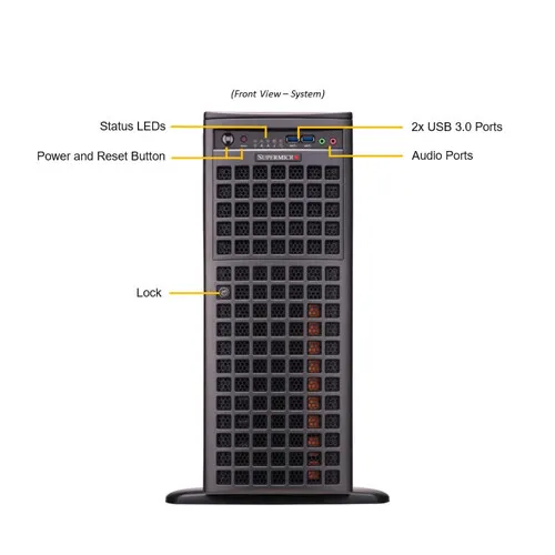 Сервер Supermicro SYS-741GE-TNRT 8X3.5"(8XNVME) 2X2000W Support 2X LGA4677 CPU o