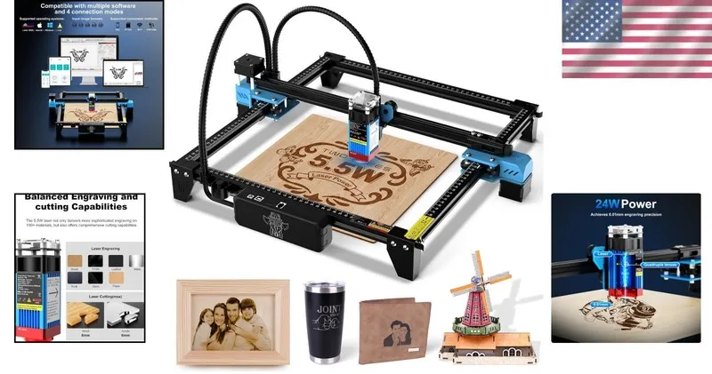 Лазерный гравёр 5500mW Laser Engraver Machine