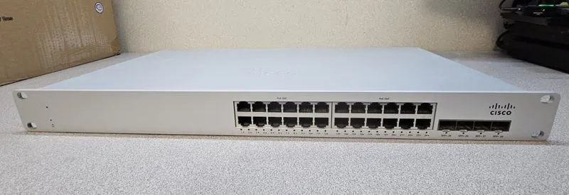Коммутатор Cisco Meraki MS225-24P 24-Port Gigabit PoE Switch UNCLAIMED Factory — фото лота 1