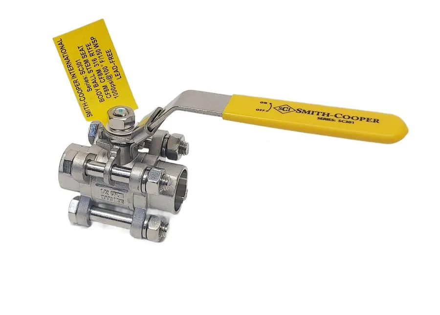 Клапан Smith-Cooper SC301SWG 1 1/4" 316 Stainless Socket Weld Ball Valve 1000 WO