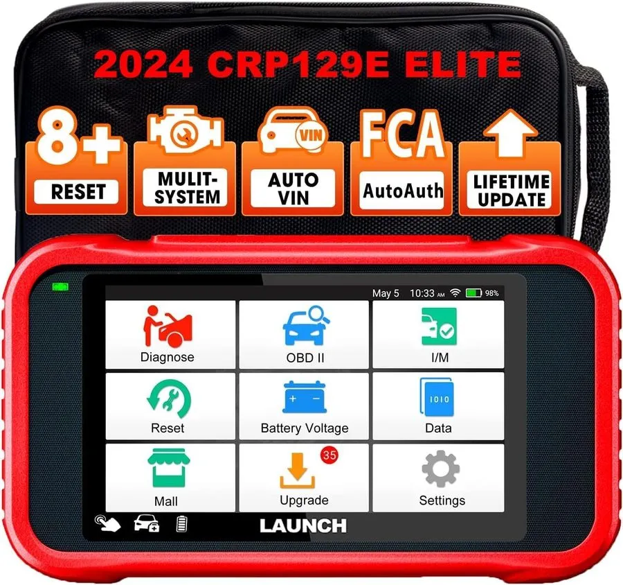 Диагностический сканер 2026 Launch CRP129E V2.0 Elite OBD2 Car Scanner Engine SR