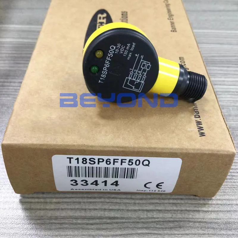 Фотоэлектрический датчик BANNER T18SP6FF50Q 33414 EZ-BEAM T18 Photoelectric Sens
