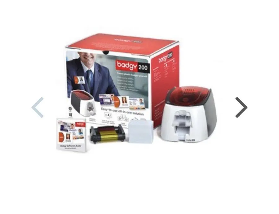 Принтер этикеток Evolis B22U0000RS Badgy200 Card Printer Color 100 Card Feeder