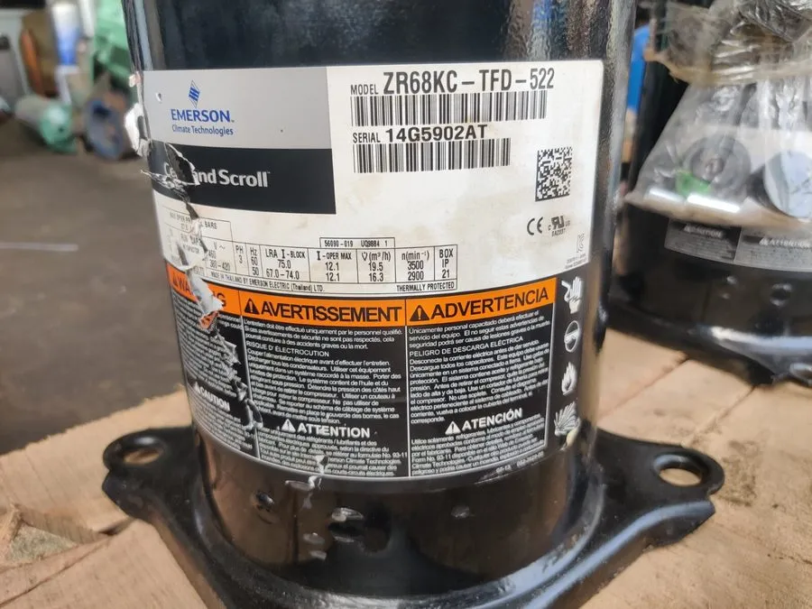 Компрессор ZR68KC-TFD-522 COPELAND SCROLL COMPRESSOR — фото лота 1