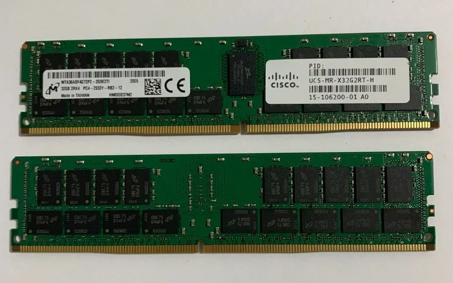 Модуль памяти Cisco 32GB 2Rx4 PC4-2933Y-RB2-12 UCS-MR-X32G2RT-H MTA36ASF4G72PZ-2