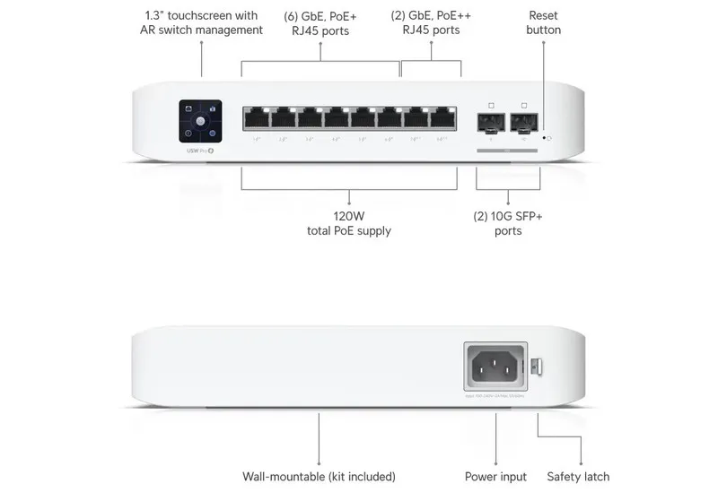 Коммутатор Ubiquiti Networks 8-Port Switch PN USW-Pro-8-POE ( NEW, )