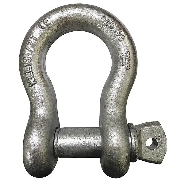 Такелажная скоба Zoro Select 55Ay15 Anchor Shackle, 24, 000 Lb, Carbon Steel