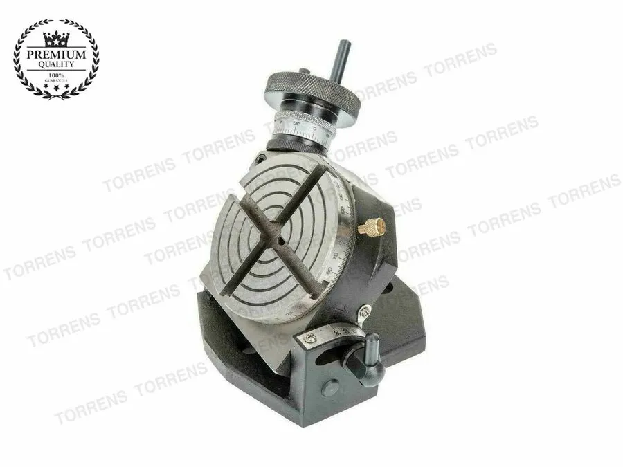 Поворотный стол 4"-100mm Rotary Table Tilting 4 slot+3 Jaw 65mm Self Centering C — фото лота 2