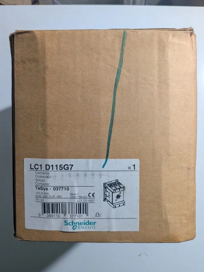 Контактор 1x Schneider Electric LC1D115G7 55kW 75HP TeSys Contactor