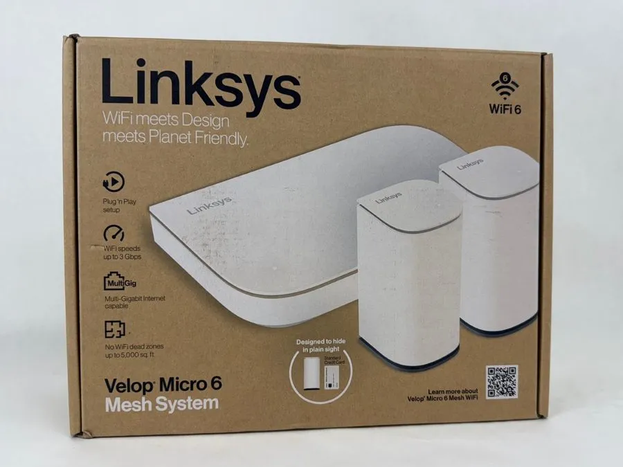 Маршрутизатор Linksys Velop AX3000 Dual Band Micro Mesh System (3-pack) LN110112