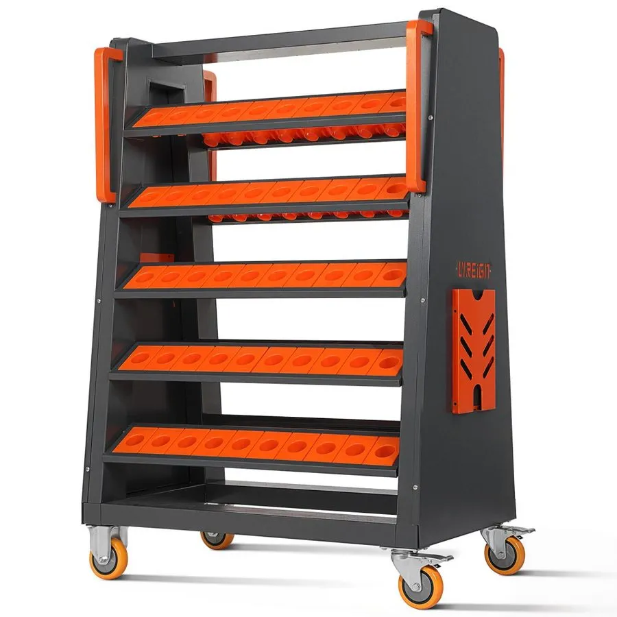 Режущий инструмент CAT40 CNC Tool Cart-100CAP 5-Tier CNC Rolling Carts, 40 Taper