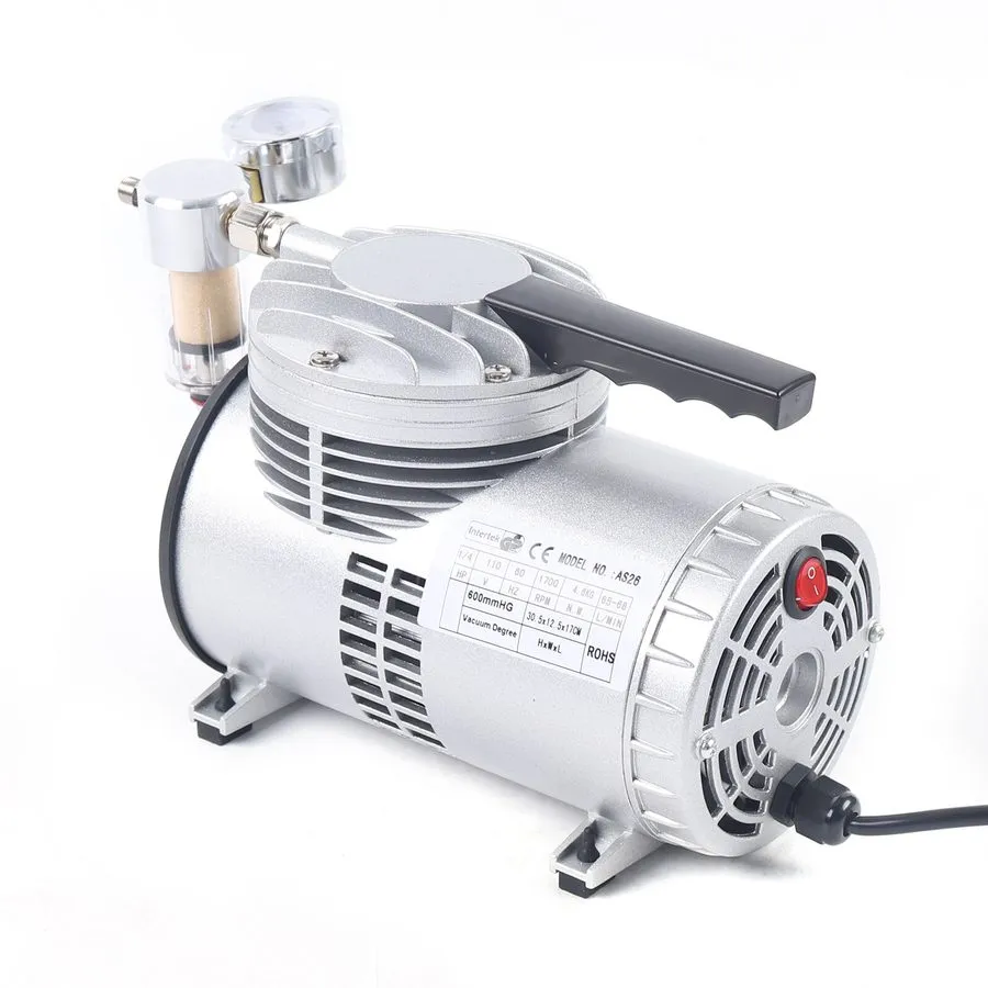 Насос Lab Vacuum Pump 20-23L/min Oilless Vacuum Pump HVAC Diaphragm Filter Pump — фото лота 1