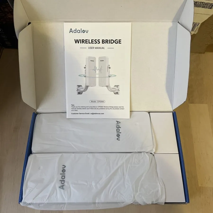 Точка доступа Wi-Fi AdaLov CPE660 Wireless Bridge 5.8G Point to Point WiFi Bridg