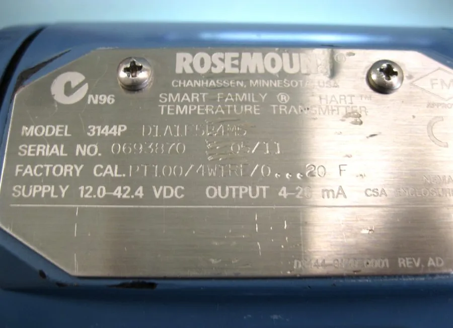 Датчик температуры Rosemount Smart Family Temperature Transmitter 3144P D1a1e5b4