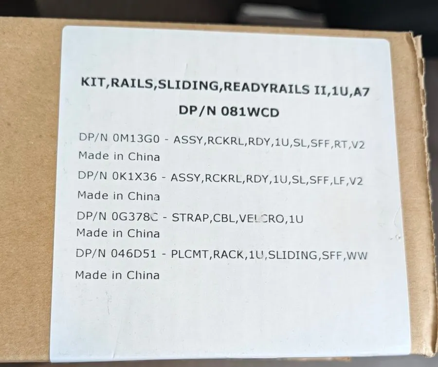 Комплект направляющих Dell 06RTCR 1U Sliding yRails II Rail Kit PowerEdge R620 R