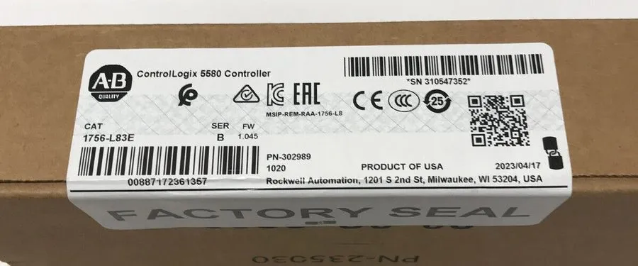ПЛК 2023 Allen Bradley 1756-L83E /B ControlLogix Logix5580 Processor