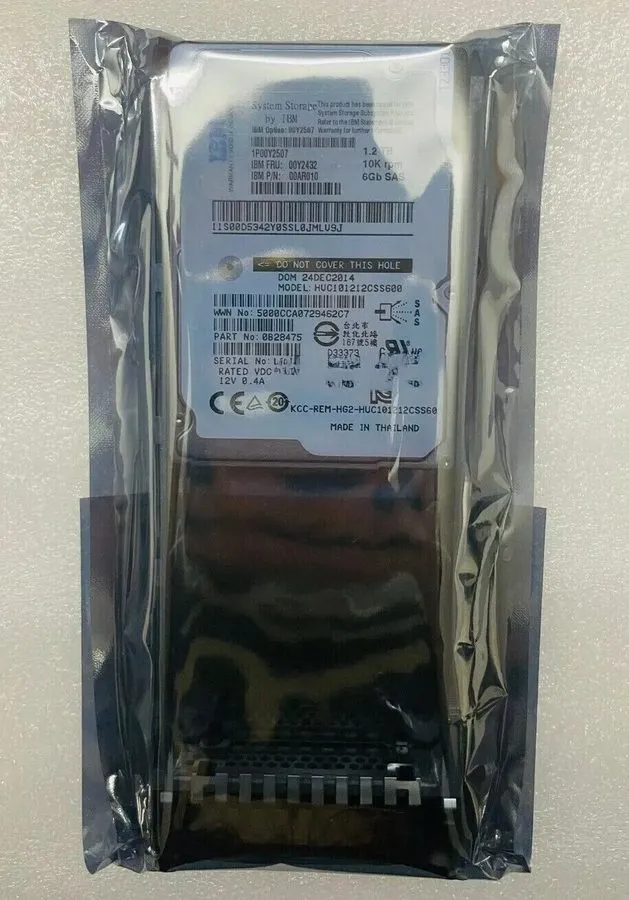 Жёсткий диск IBM 00Y5709 1.2TB 00Y2432 00Y5909 10K 6Gbs 2.5'' SAS Hard Drive HDD