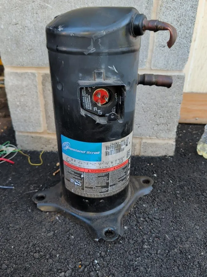 Компрессор ZR40K3-PFV-230 / 3 1/2 Ton copeland scroll R22 compressor (S18PR1T2)