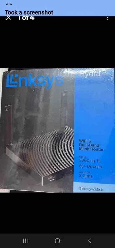 Маршрутизатор Linksys Hydra 6 Dual-Band Mesh Wi-Fi 6 Router Black MR2000