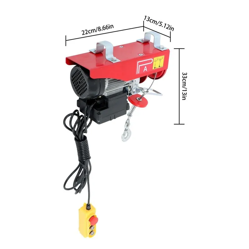 Таль Electric Hoist 880lbs with 328ft Remote Control 110 V, 40ft/20ft Lifting He