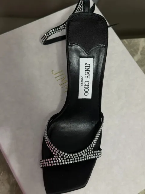 Тестер Jimmy Choo Women's Ixia 95 Embellished High Heel Sandals39 — фото лота 2